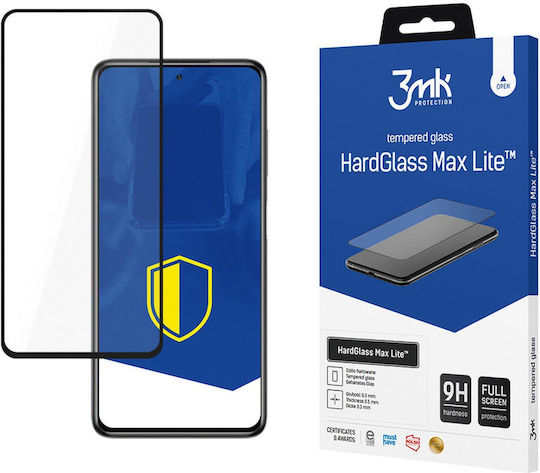 3MK HardGlass Max Lite Full Glue Full Face Tempered Glass (Poco X3 NFC / X3 Pro)