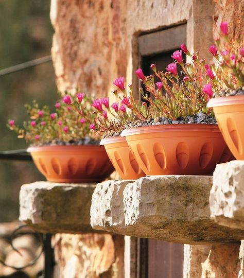 Bama Topf Kunststoff Light Terracotta 30x30x13cm.