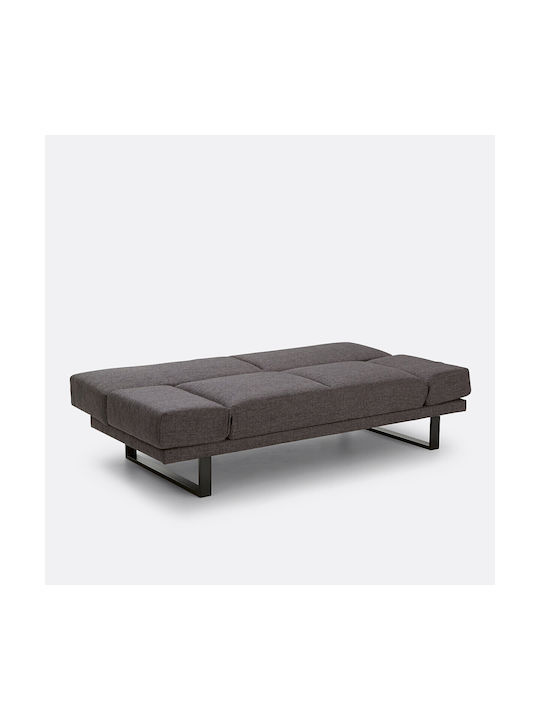 Three-Seater Couch Bed Gray 194x89x84 cm