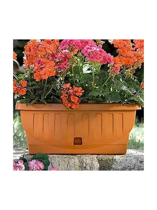 Bama Self-watering Planter Box Plastic Orange 30x15x13cm.