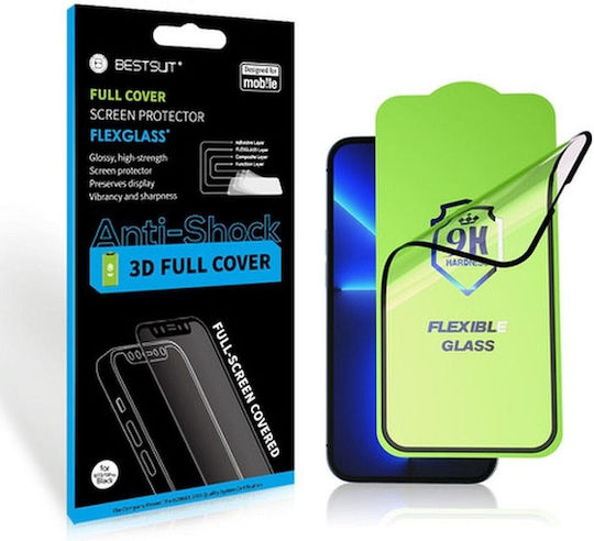 Bestsuit Nano Flexible 5D Full Glue Full Face Tempered Glass Μαύρο (iPhone 11)