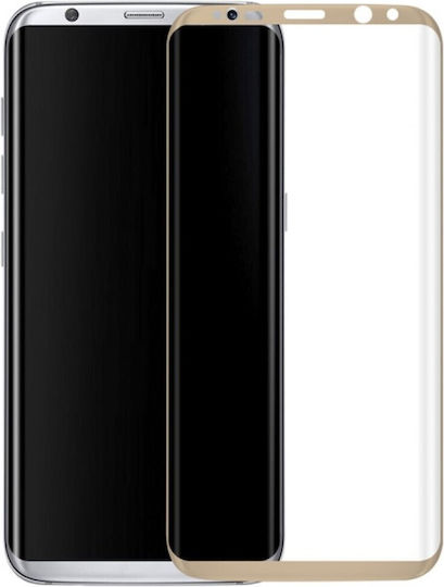 3D Full Face Tempered Glass Gold (Galaxy S8)