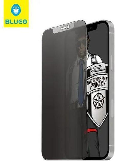 Blueo Mr.monkey Strong 5D Privacy Ματ Tempered Glass (iPhone 17 / 17 Pro / 16 Pro)