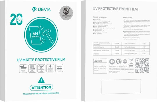 Devia 0.19mm Matte Screen Protector 20pcs