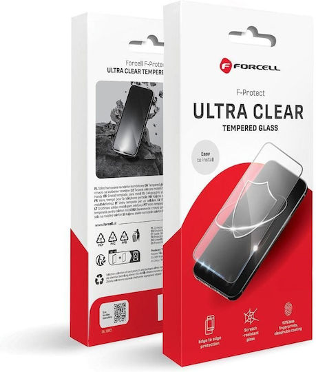Forcell Ultra Clear Tempered Glass Μαύρο (iPhone 11 / XR)