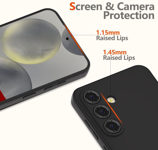 Tech-Protect Icon Back Cover Silicon Negru (Samsung Galaxy A36 5G)