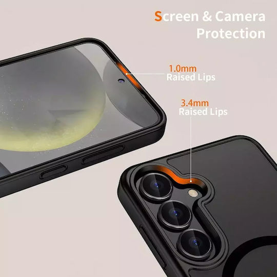 Tech-Protect Magmat Задна корица Пластмаса / Силикон Черен (Samsung Galaxy A36 5G)