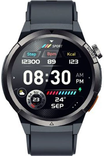 QCY Active GX Watch S12 Aluminium 47mm with Heart Rate Monitor (Black)