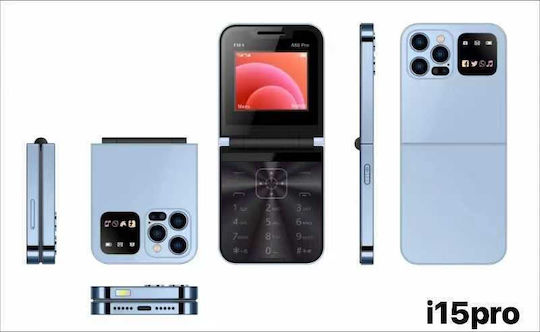 i15 Pro Dual SIM Mobile with Buttons White