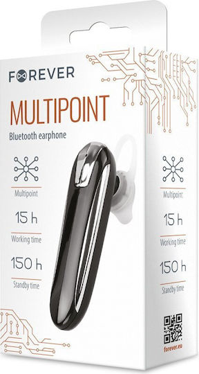 Forever Fbe-01 In-ear Bluetooth Handsfree Ακουστικά Μαύρα