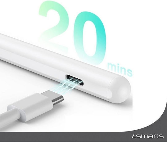 4Smarts 540565 Ψηφιακή Γραφίδα Αφής για Apple iPad/ iPad Pro σε Λευκό χρώμα 540565
