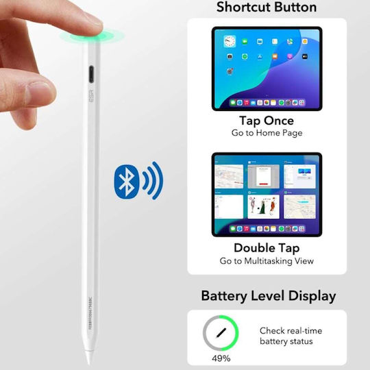 ESR Geo Digital Touch Stylus for iPad in White color