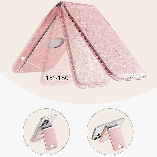 ESR MagSafe Калъф за карти Aura Wallet Stand HaloLock в Бял цвят