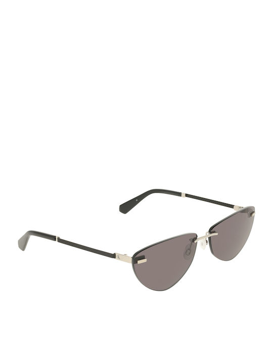 Calvin Klein Women's Sunglasses with Black Metal Frame and Black Lens CKJ25208S 043