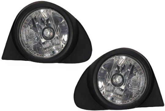 Auto Gs Rotund Faruri antipană Auto Renault Megane 1998-2002 cu Alb Iluminare 2buc