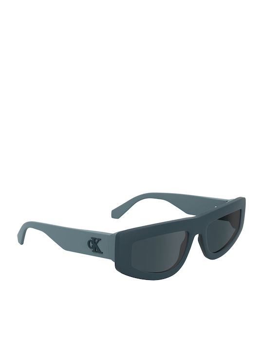 Calvin Klein Women's Sunglasses with Blue Plastic Frame and Blue Lens CKJ25607S 460