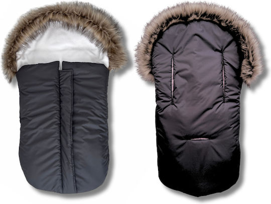 Kinderwagen-Fußsack Schwarz