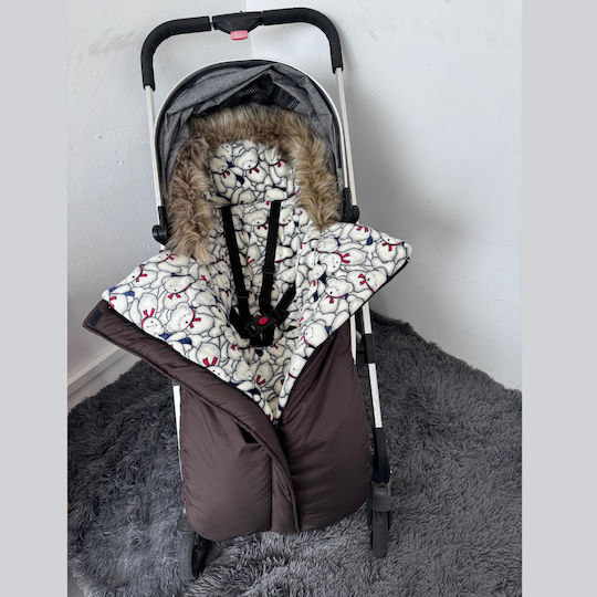 Sac de picioare pentru cărucior Maro