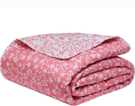 Kentia Dalida Σετ Κουβερλί King Size από Πολυεστέρα 20 Dusty Pink 260x240cm