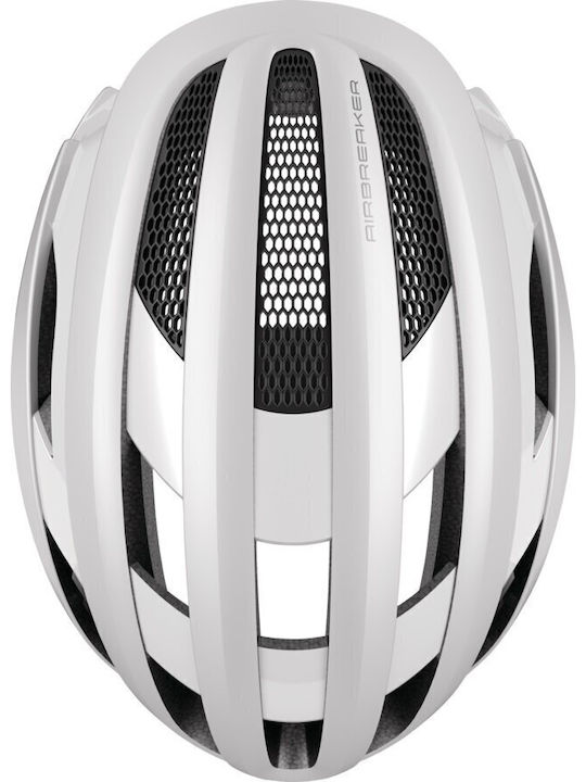 Abus Fahrradhelm Straße mit MIPS Schutz Weiß