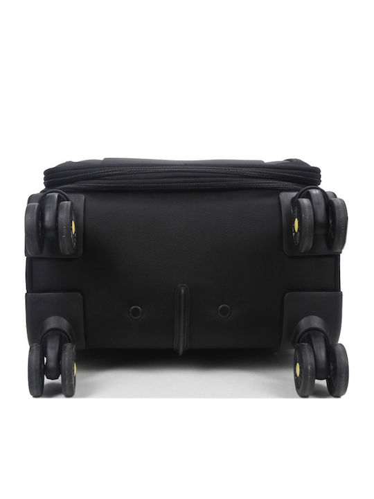 WORLDLINE Kabinenreisekoffer Black mit 4 Räder Höhe 55cm