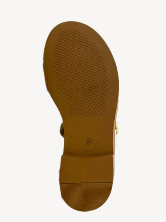 Women's Flat Sandals in White Color