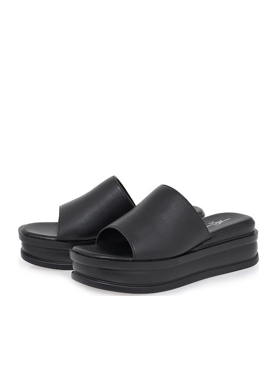 Women's Flat Sandals Flatforms in Black Color
