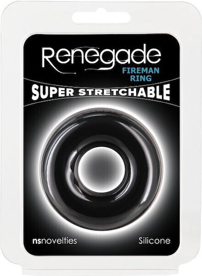Renegade Feuerwehrmann Ring Groß Schwarz