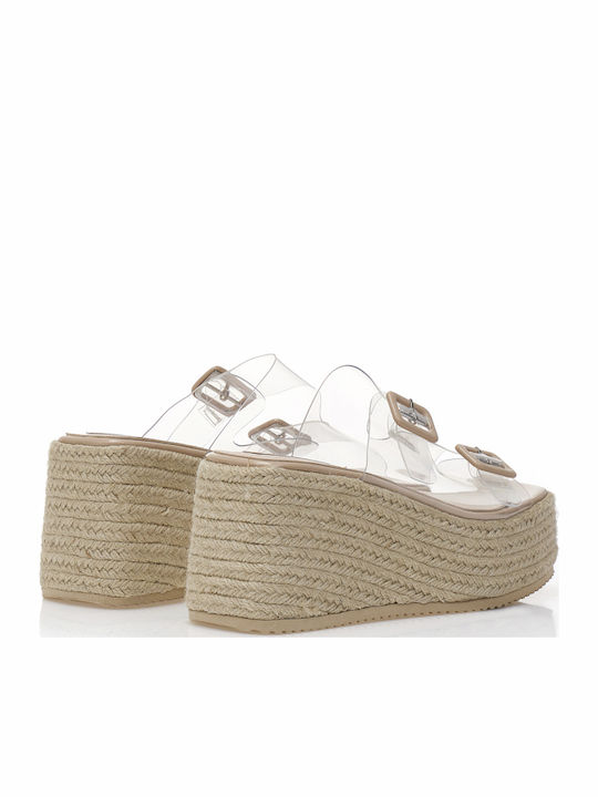 Platforme Dama Tip Espadrile Roz