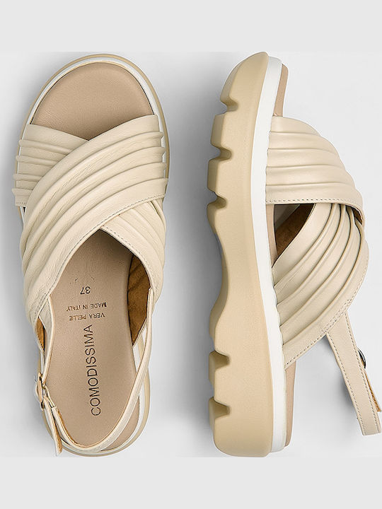 Anatomische Damenplattformen Beige
