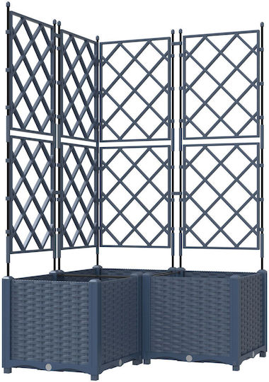 Garden Planter Pergola 3 Pcs Grey 80x80x143 cm Garden Planter Pergola 3 Pcs Grey 80x80x143 cm