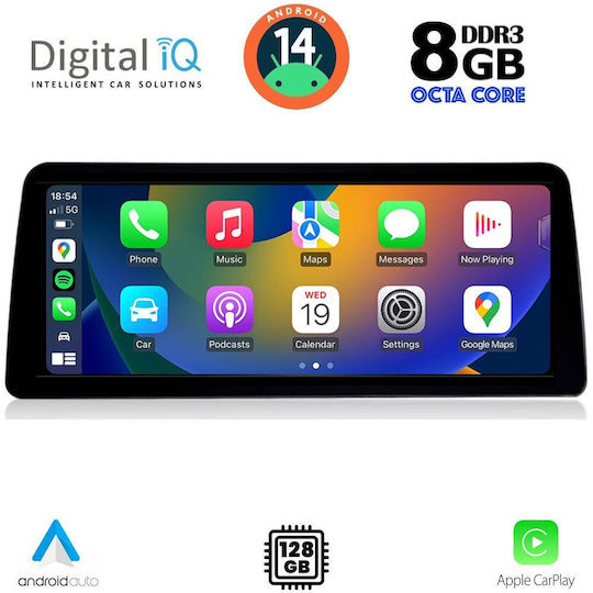 Digital IQ Ηχοσύστημα Αυτοκινήτου για BMW X3 (F25) 2011-2013 (Bluetooth/USB/WiFi/GPS/Apple-Carplay/Android-Auto) με Οθόνη Αφής 12.3"