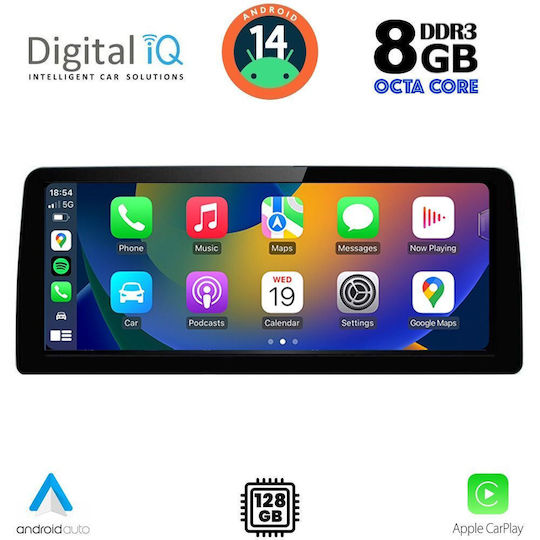 Digital IQ Ηχοσύστημα Αυτοκινήτου για BMW X3 (F25) / X4 (F26) 2014-2016 (Bluetooth/USB/WiFi/GPS/Apple-Carplay/Android-Auto) με Οθόνη Αφής 10.25"