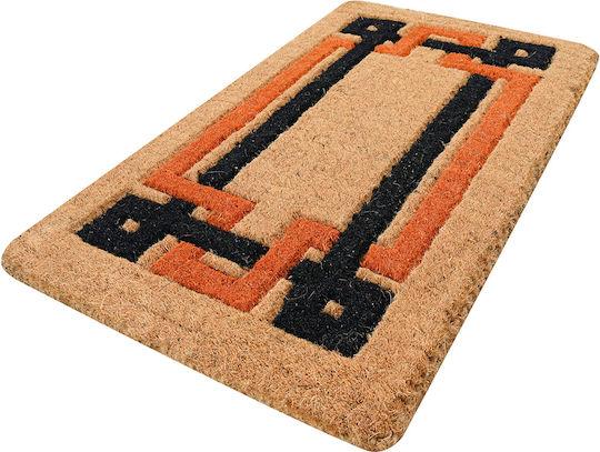 Entrance Mat made of Coir with Anti-slip Backing Black 45x75cm