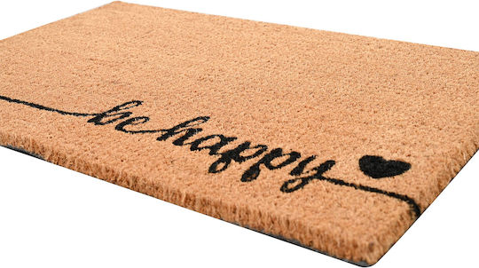 Pol Carpets Πατάκι Εισόδου από Κοκοφοίνικα με Αντιολισθητικό Υπόστρωμα 40x60εκ. Πάχους 15mm