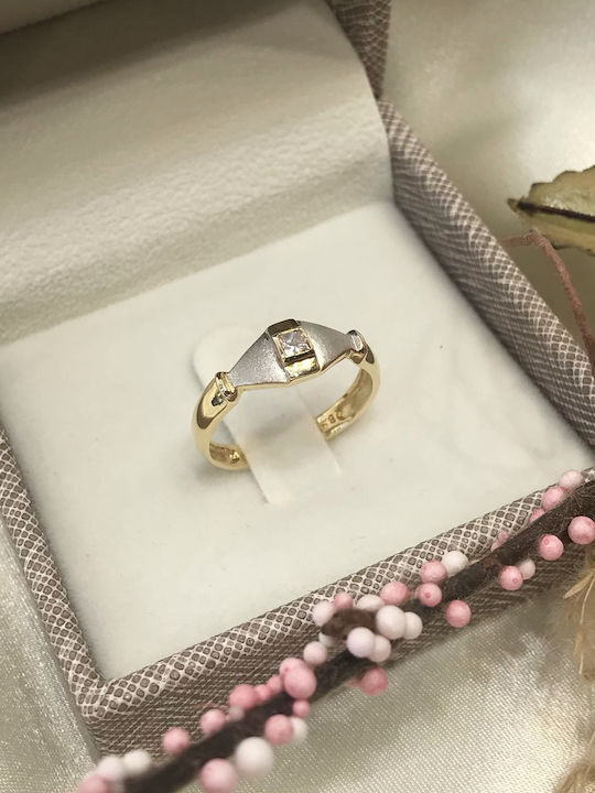 Antwnakakis Ring made of White gold 18K