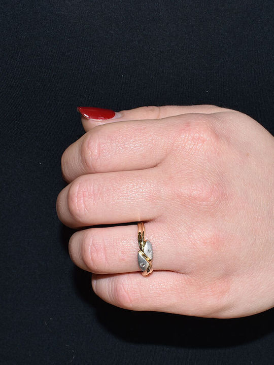 Antwnakakis Ring made of White gold 18K