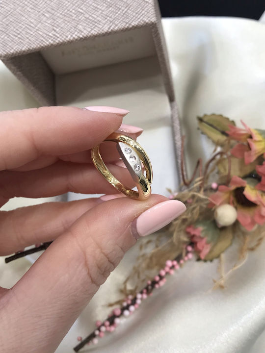 Antwnakakis Damen Ring aus Weißgold 18K
