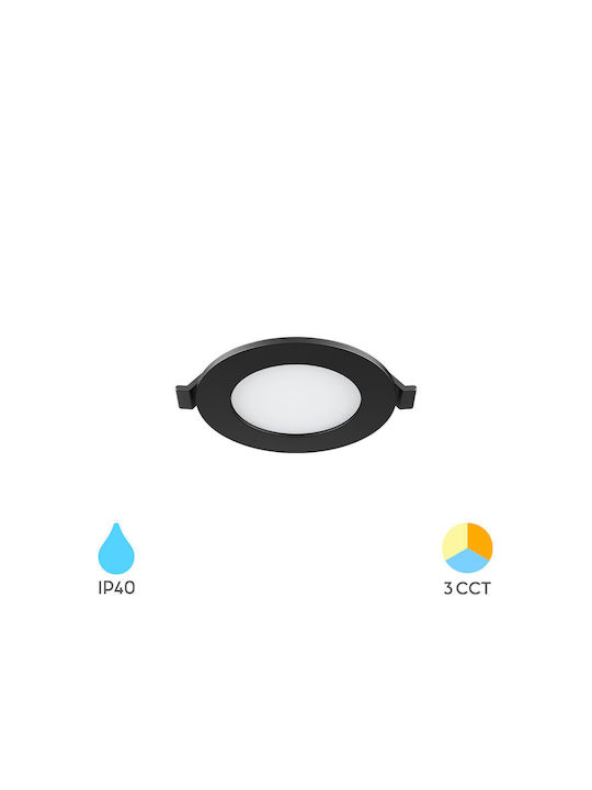 Braytron Recessed Spot Black 1pcs