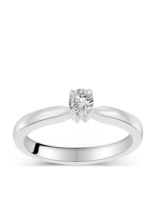 Antwnakakis Единичен камък от Бяло злато 18K с Диамант
