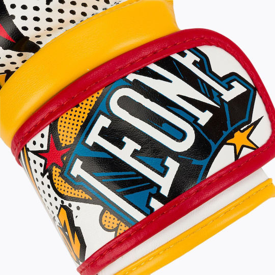 Leone Hero Kids Boxing Gloves made of Synthetic Leather for Match Multicolor