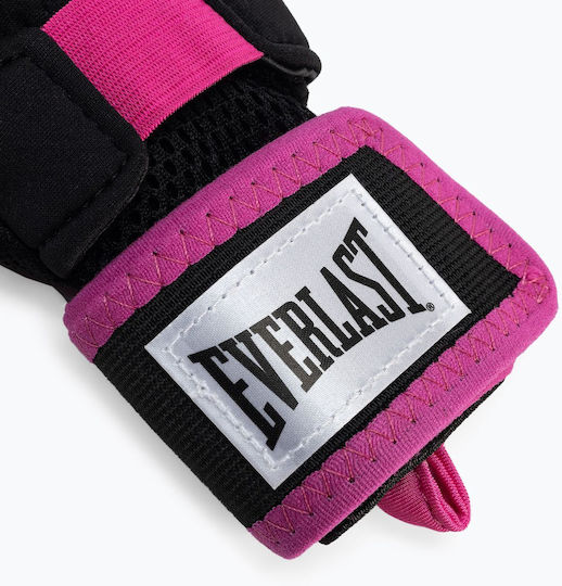 Everlast Unisex - Adult Sports Boxing Gel Gloves Evergel Handwraps, Black/Pink