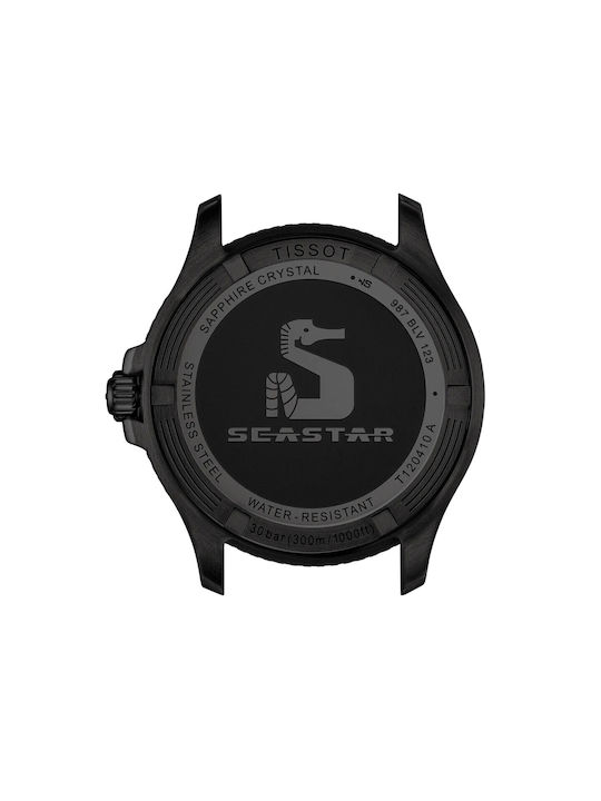 Tissot T-sport Seastar 1000 Men's Watch 40mm Battery with Black Metal Bracelet