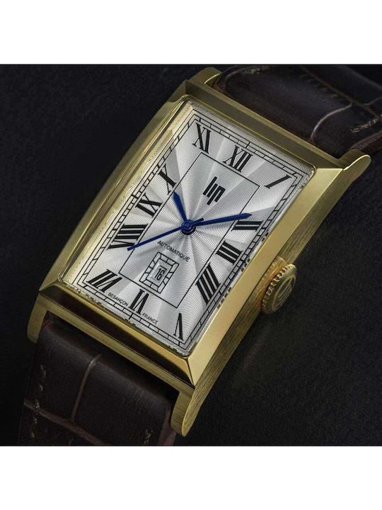 Lip Watches Women's Watch Automatic with Brown Leather Strap