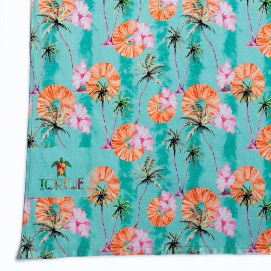 Tortue Παιδική Πετσέτα Θαλάσσης Pineapples 140*70cm Βεραμάν