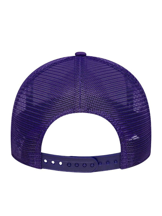 New Era Nba La Lakers Side Patch Adj Trucker Cap Purple New Era Nba La Lakers Side Patch Adj Trucker Cap Purple