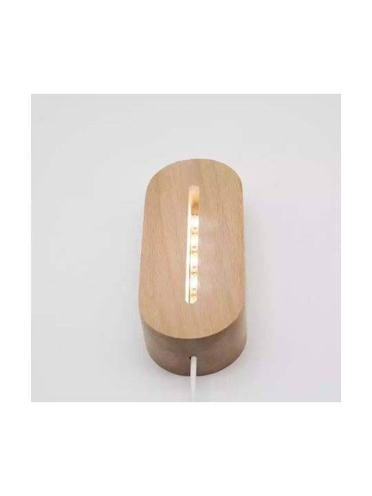 Led Kids Decorative Lamp Beige 20x14cm