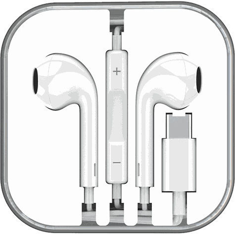 Moveteck 740579 In-ear Handsfree Ακουστικά με Βύσμα USB-C Λευκό