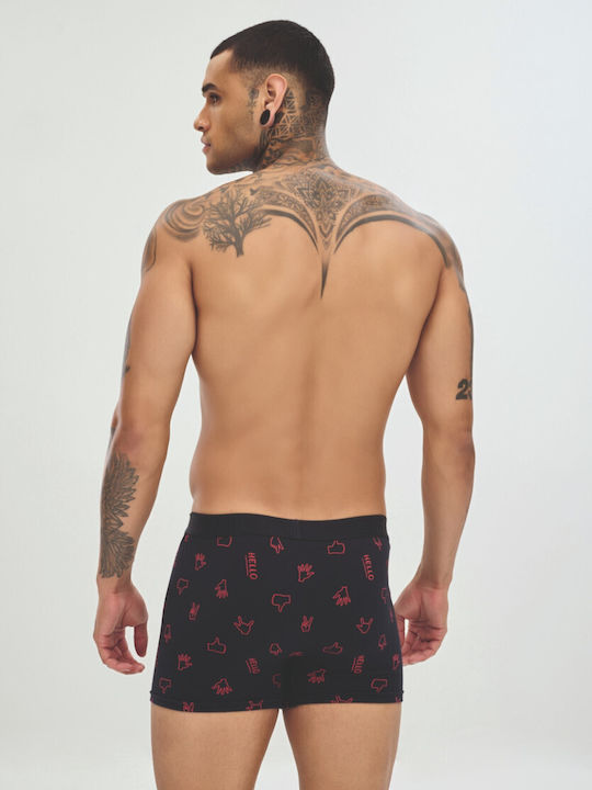 Ανδρικά Μποξεράκια Μαύρο 2Pack