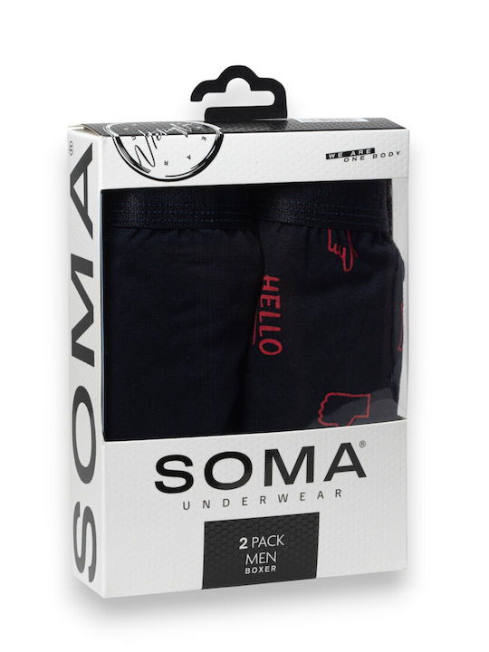 Ανδρικά Μποξεράκια Μαύρο 2Pack